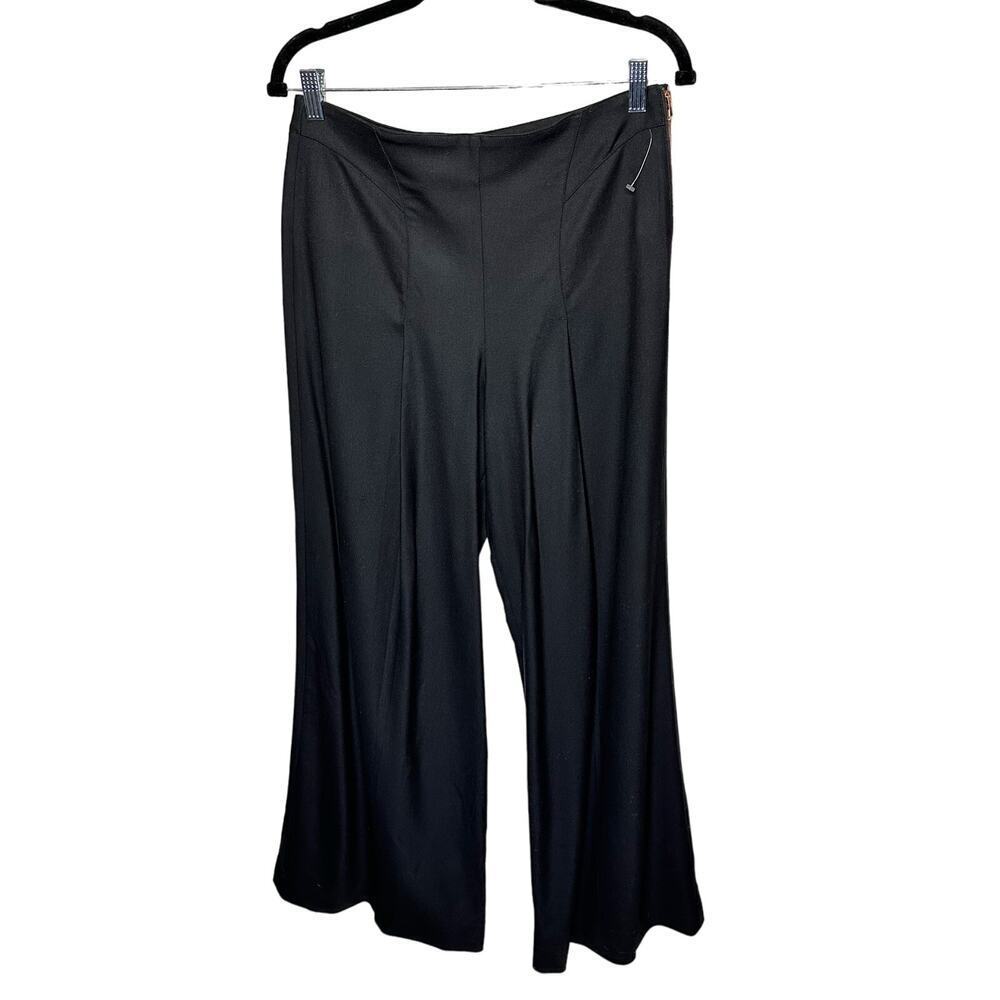 Kit and Ace Women West Coast Fit Take It Higher Trouser Pants Wide Leg Black 8